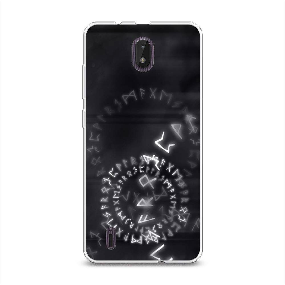 

Чехол на Nokia C01 Plus "Руны", Серый;черный, 125250-3