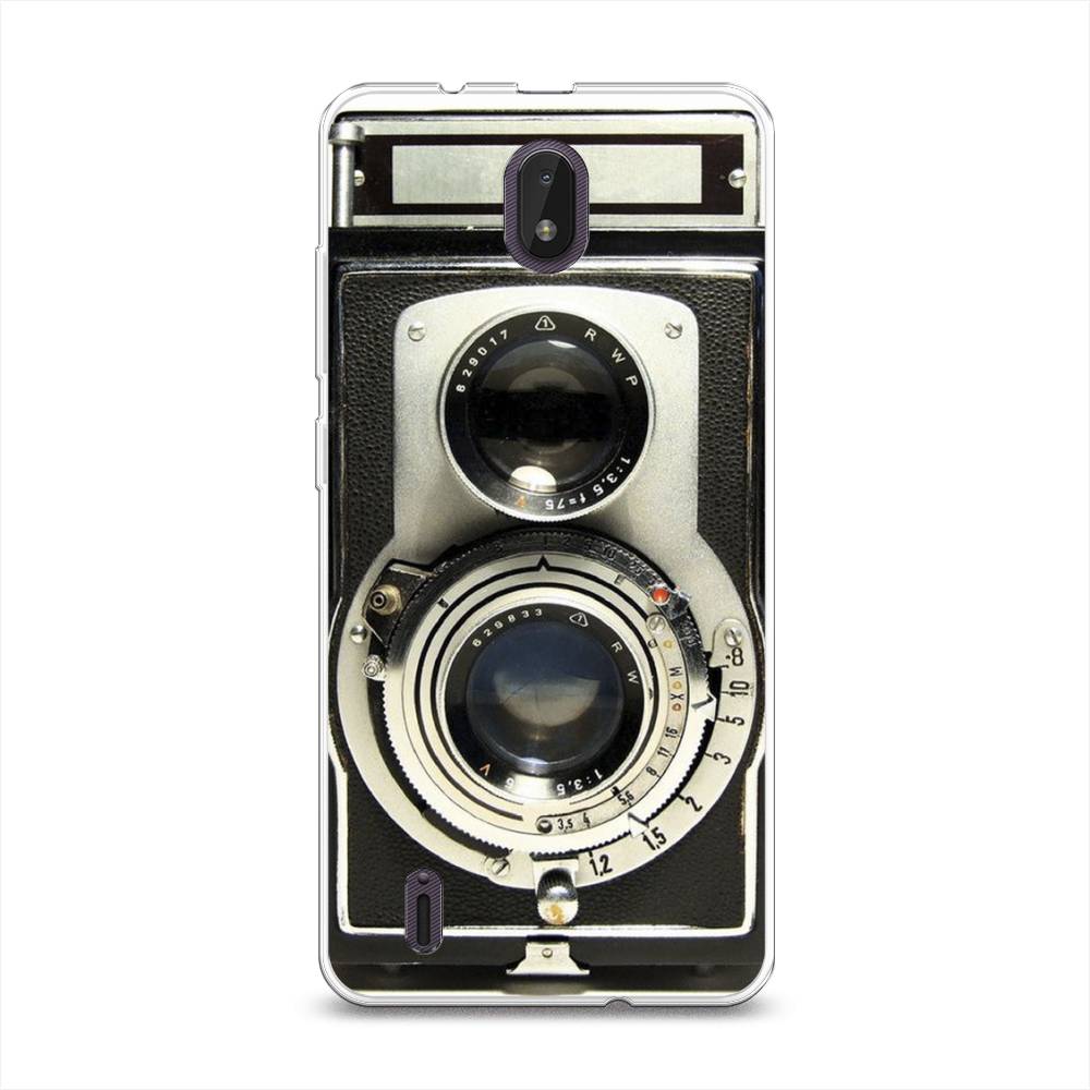 

Чехол на Nokia C01 Plus "Старинный фотоаппарат", Серый;черный, 125250-6
