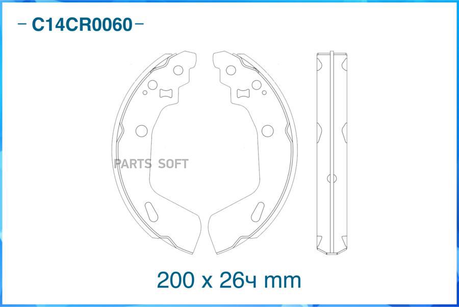 

Тормозные колодки CWORKS задние барабанные c14cr0060
