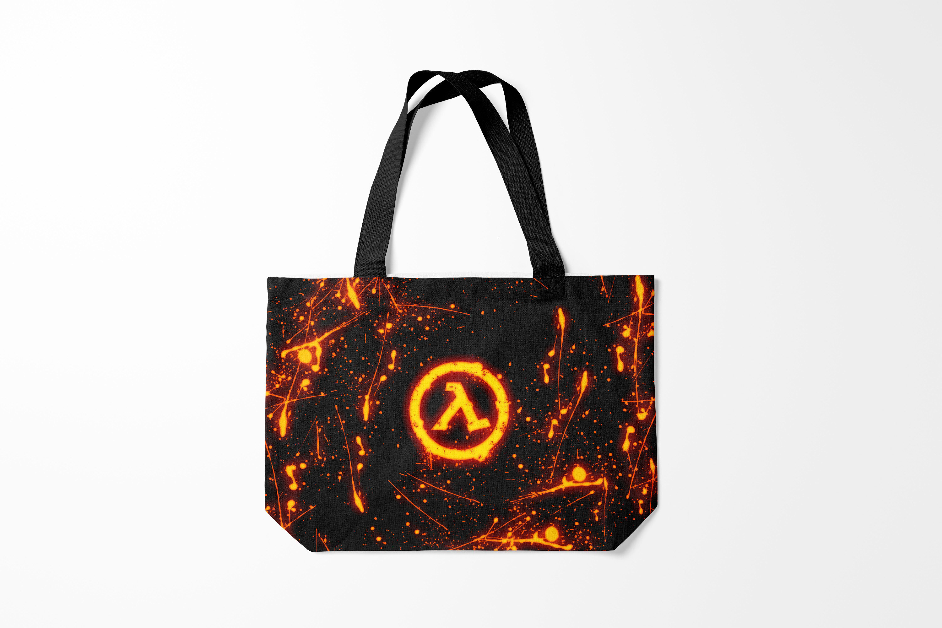 

Сумка шoппер унисекс Burnettie Half Life, черный, Half Life