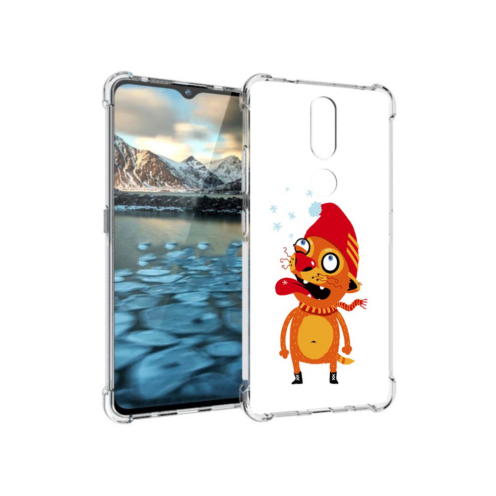 

Чехол MyPads Tocco для Nokia 2.4 Зимний кот (PT227049.107.88), Прозрачный, Tocco