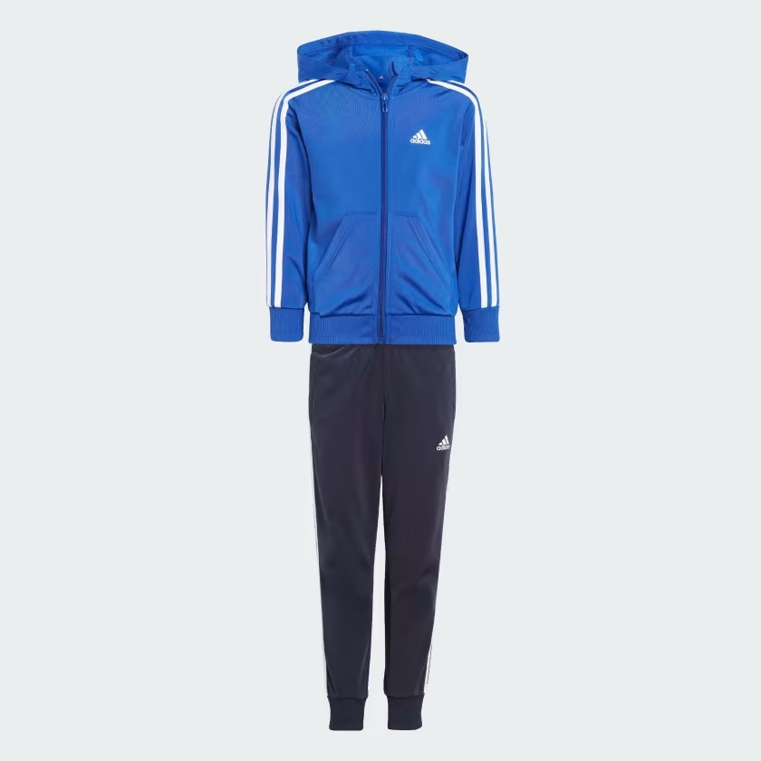 

Костюм Adidas для мальчиков, спортивный, IJ6359, синий черный, размер 110, 1 шт., IJ6359