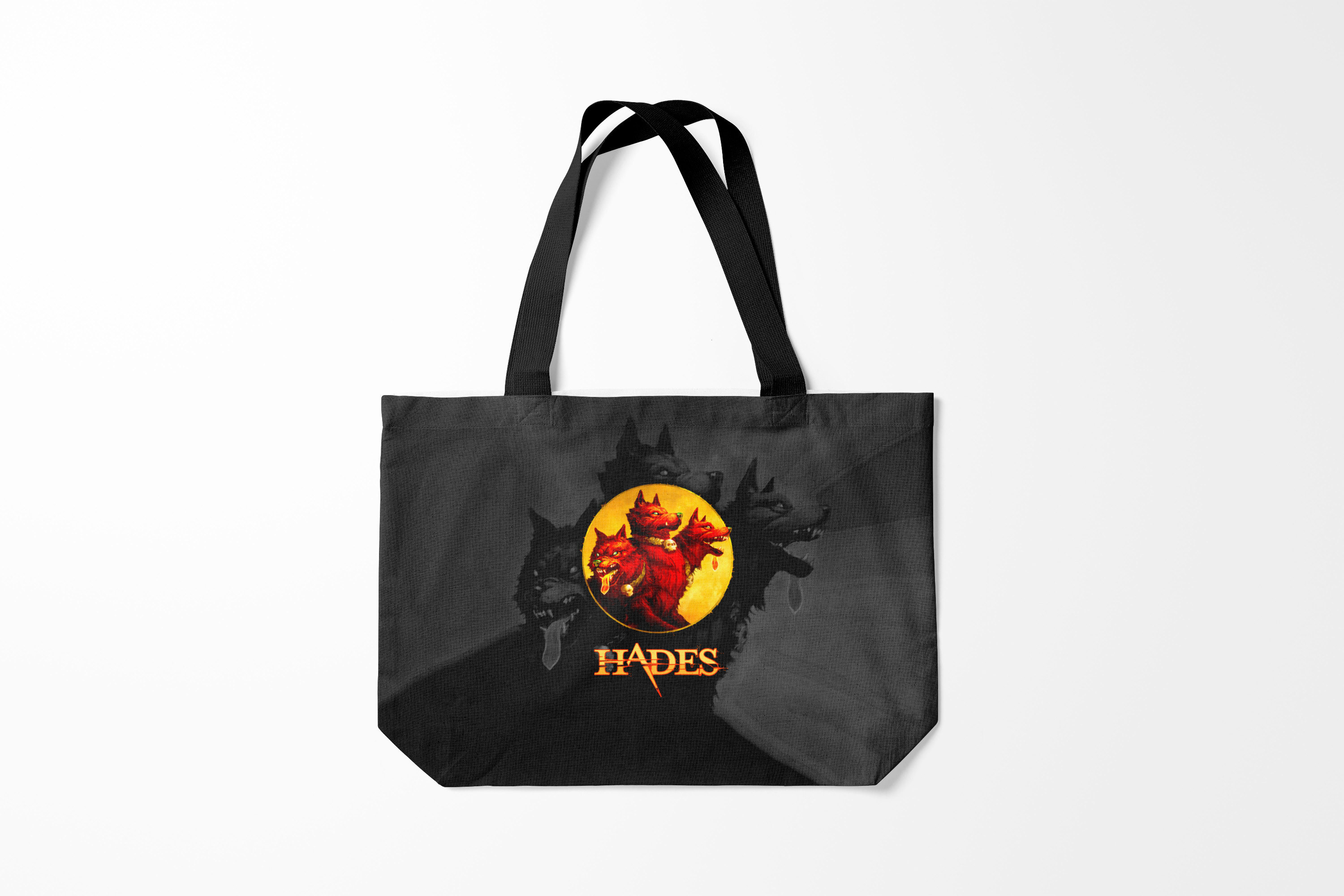 

Сумка шoппер унисекс Burnettie Hades wolf, черный, Hades wolf