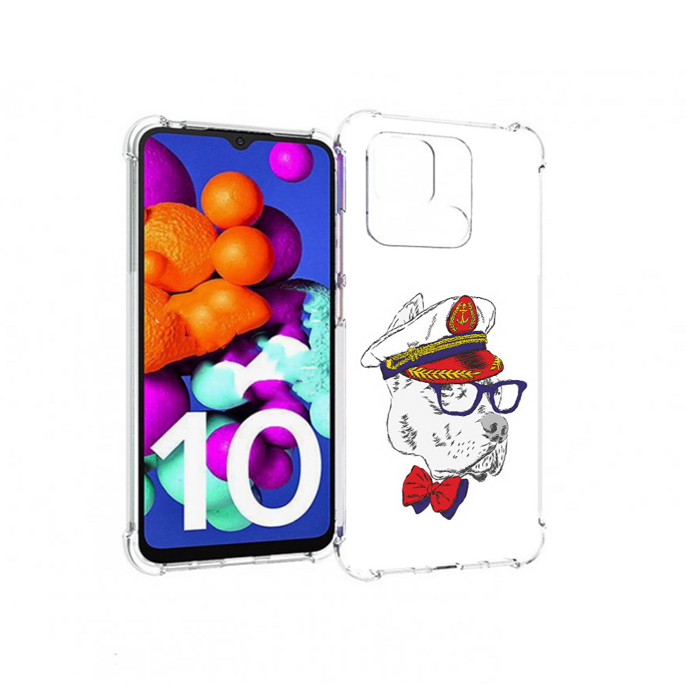 

Чехол MyPads Tocco для Xiaomi Redmi 10C бульдог, Прозрачный, Tocco