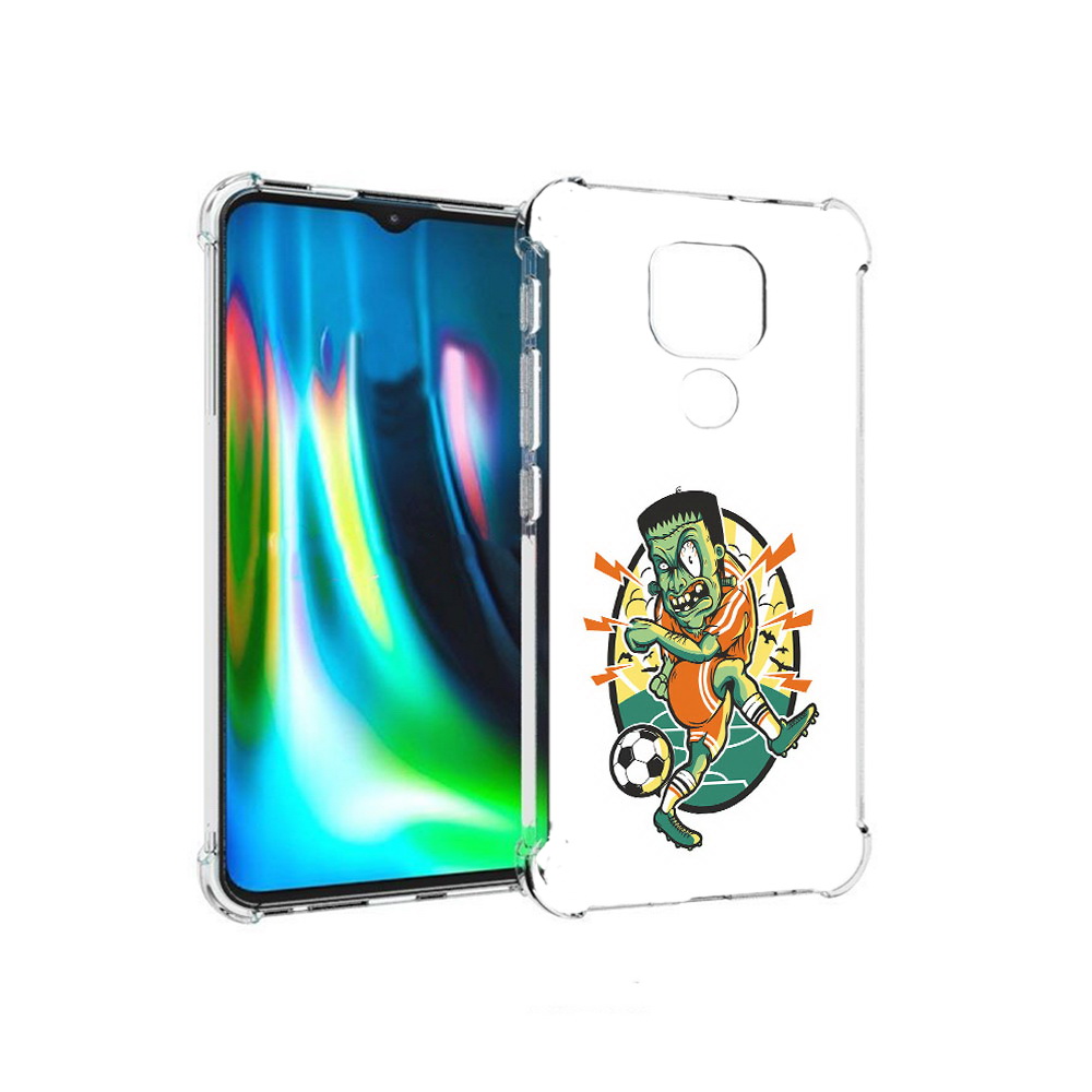 

Чехол MyPads Tocco для Motorola Moto E7 Plus зомби футболист (PT155921.339.368), Прозрачный, Tocco