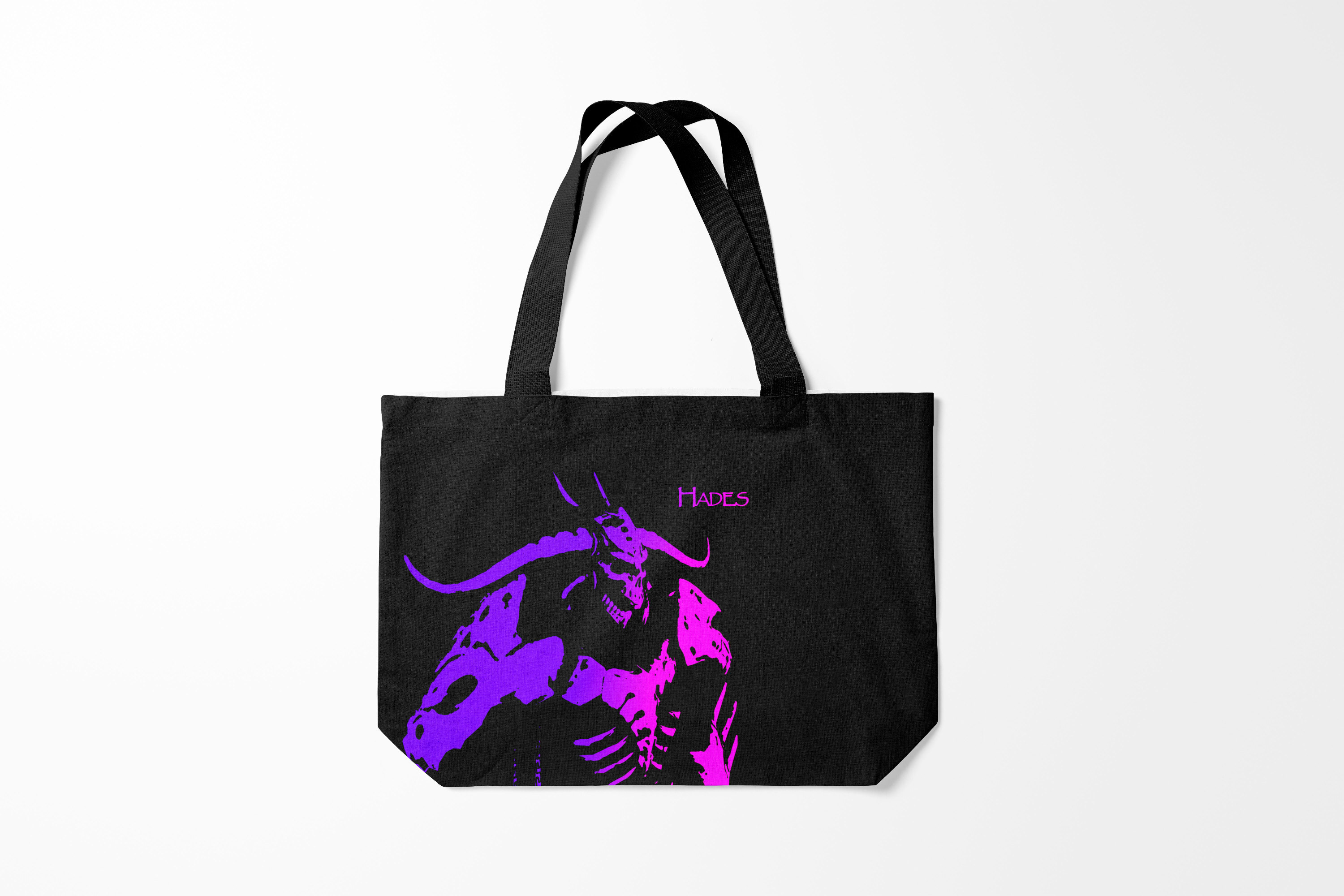 

Сумка шoппер унисекс Burnettie Hades demon, черный, Hades demon