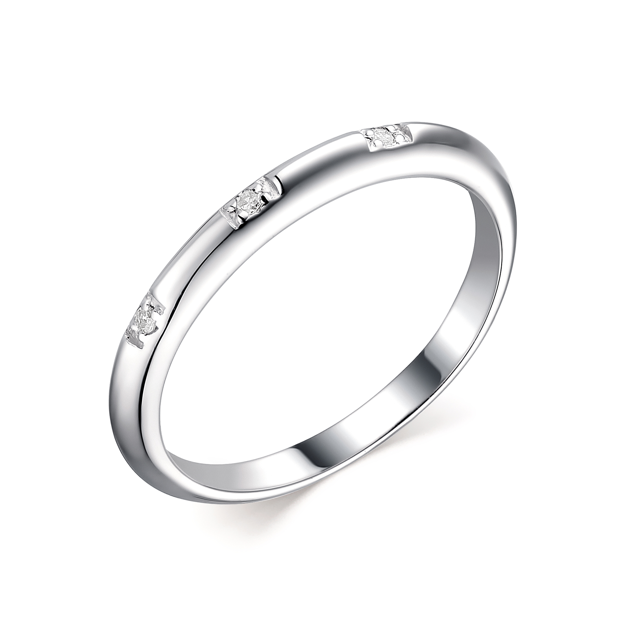 

Кольцо из серебра с бриллиантом р.17,5 АЛЬКОР 01-2135/000Б-00, 01-2135/000Б-00