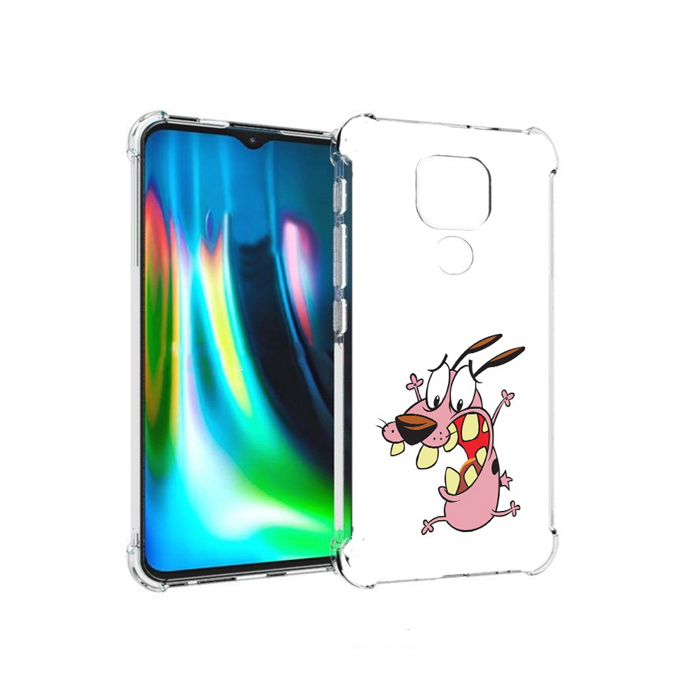 

Чехол MyPads Tocco для Motorola Moto E7 Plus зубастый бобик (PT155921.339.371), Прозрачный, Tocco