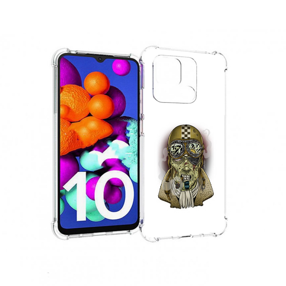 

Чехол MyPads Tocco для Xiaomi Redmi 10C военный зомби, Прозрачный, Tocco