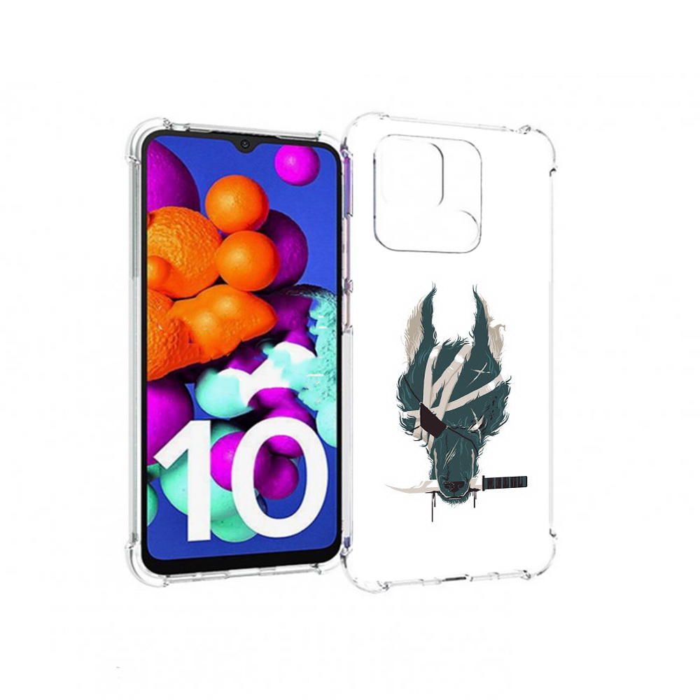 

Чехол MyPads Tocco для Xiaomi Redmi 10C волк-разбойник, Прозрачный, Tocco