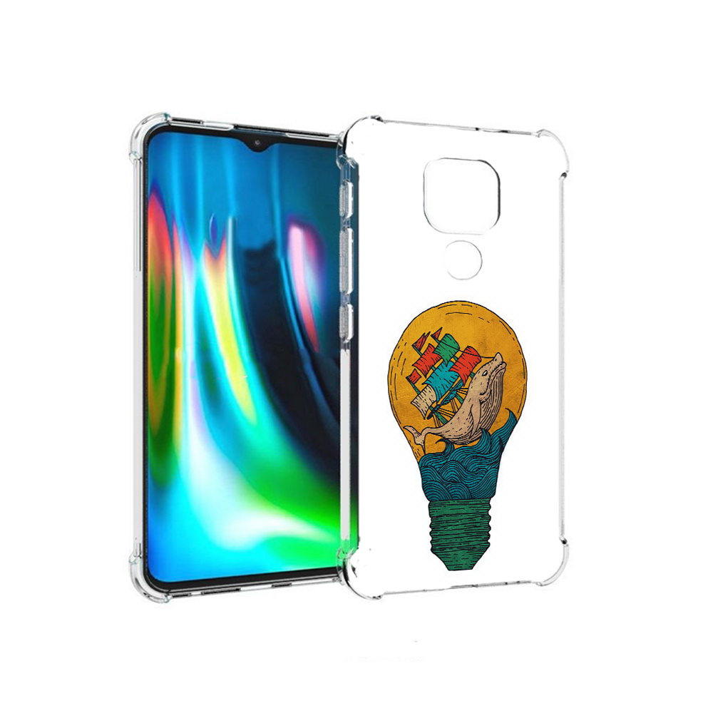Чехол MyPads Tocco для Motorola Moto E7 Plus кит в лампочке с парусами (PT155921.339.387)