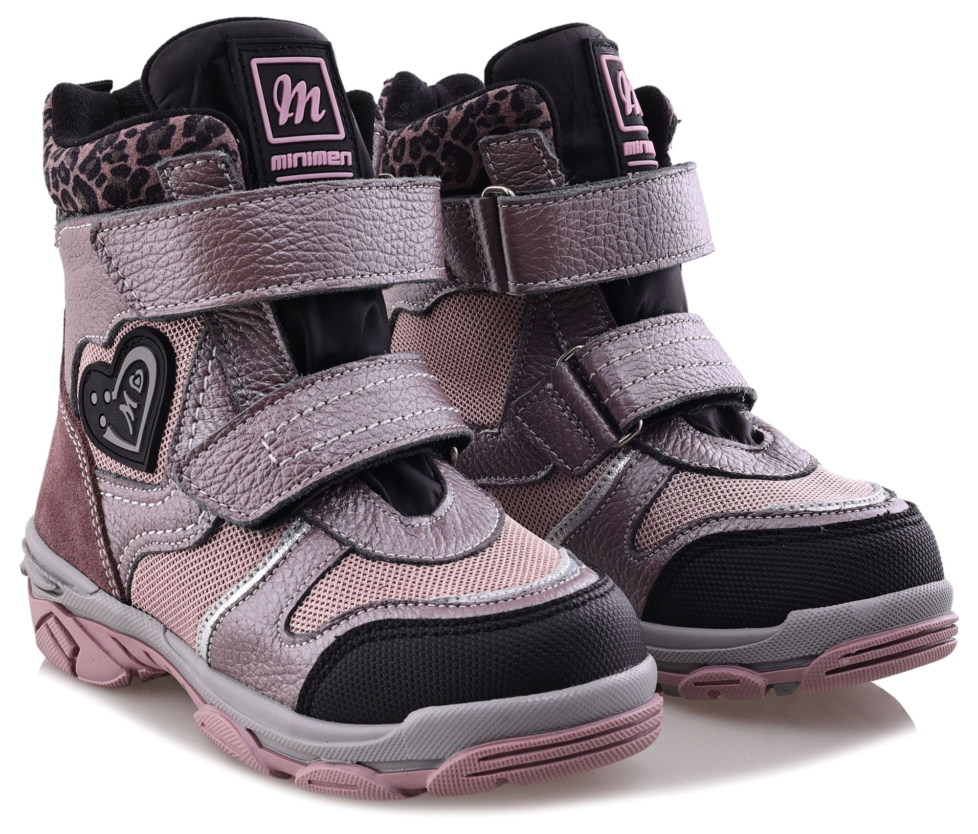 Ботинки Minimen для девочек, розовые, размер 27, 2656-53-23B-02 minimen ботинки зимние 2187