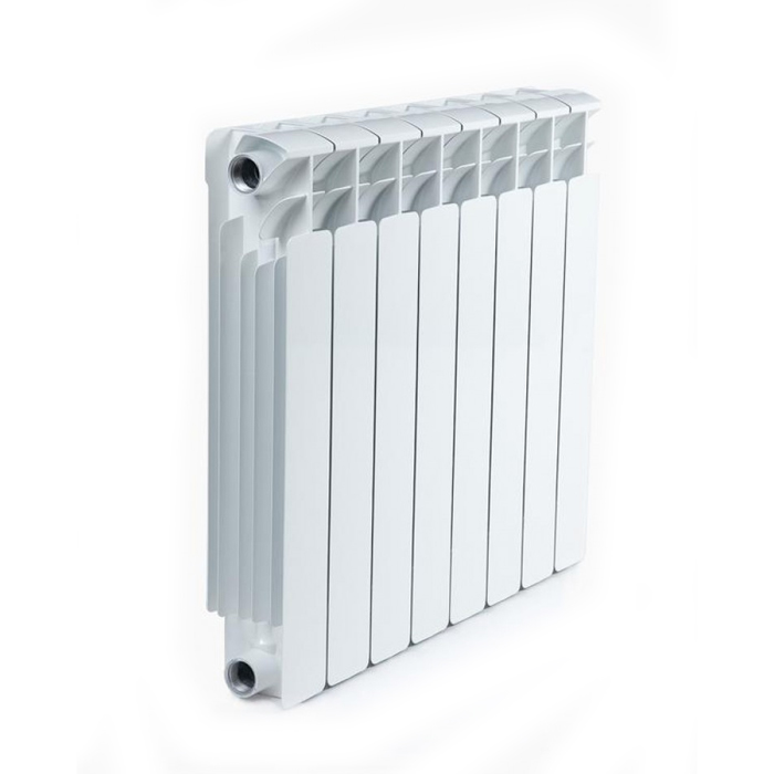 Биметаллический радиатор RIFAR Base 500 8 секций белый (RB50008) радиатор биметаллический rifar base ventil 500 мм 12 секций 3 4 нижнее правое подключение белый