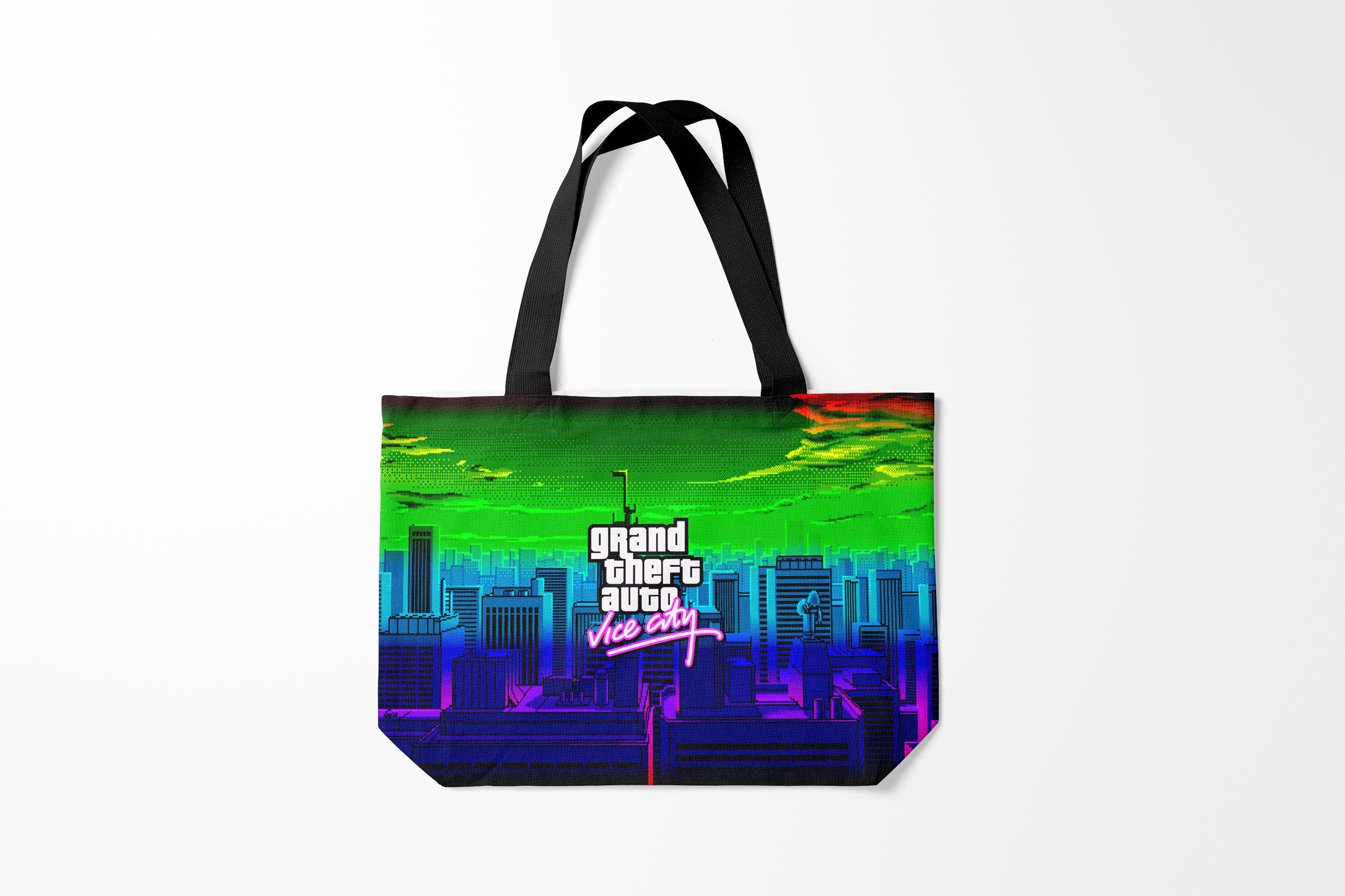 

Сумка шoппер унисекс Burnettie GTA ГТА Вайс ситиS, зеленый, GTA ГТА Вайс ситиS