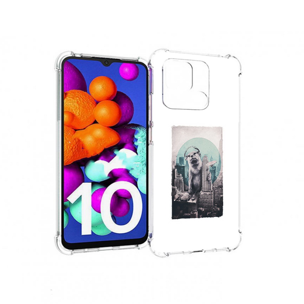 Чехол MyPads Tocco для Xiaomi Redmi 10C выдра в городе