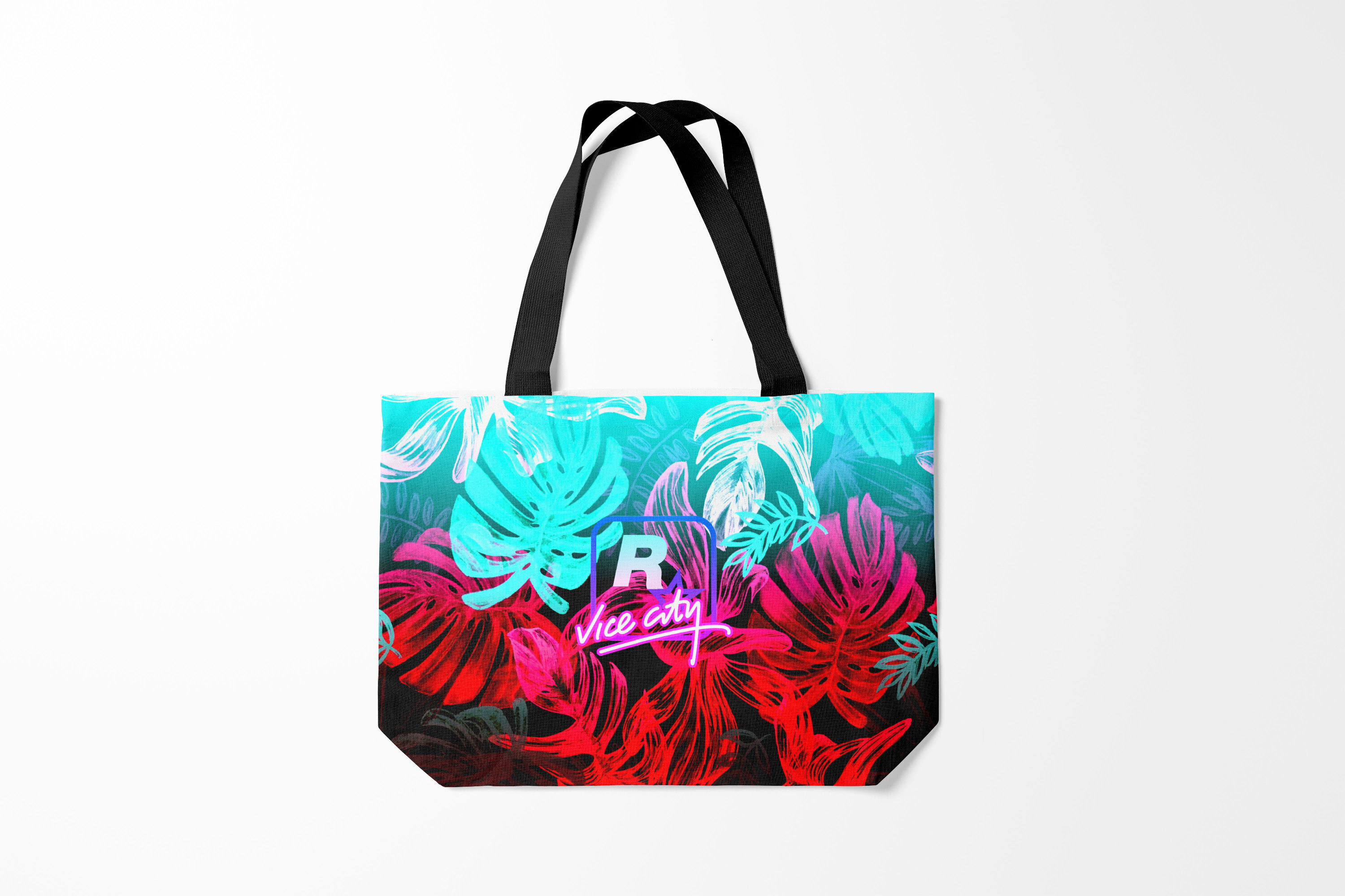 

Сумка шoппер унисекс Burnettie GTA VICE CITY, бирюзовый, GTA VICE CITY