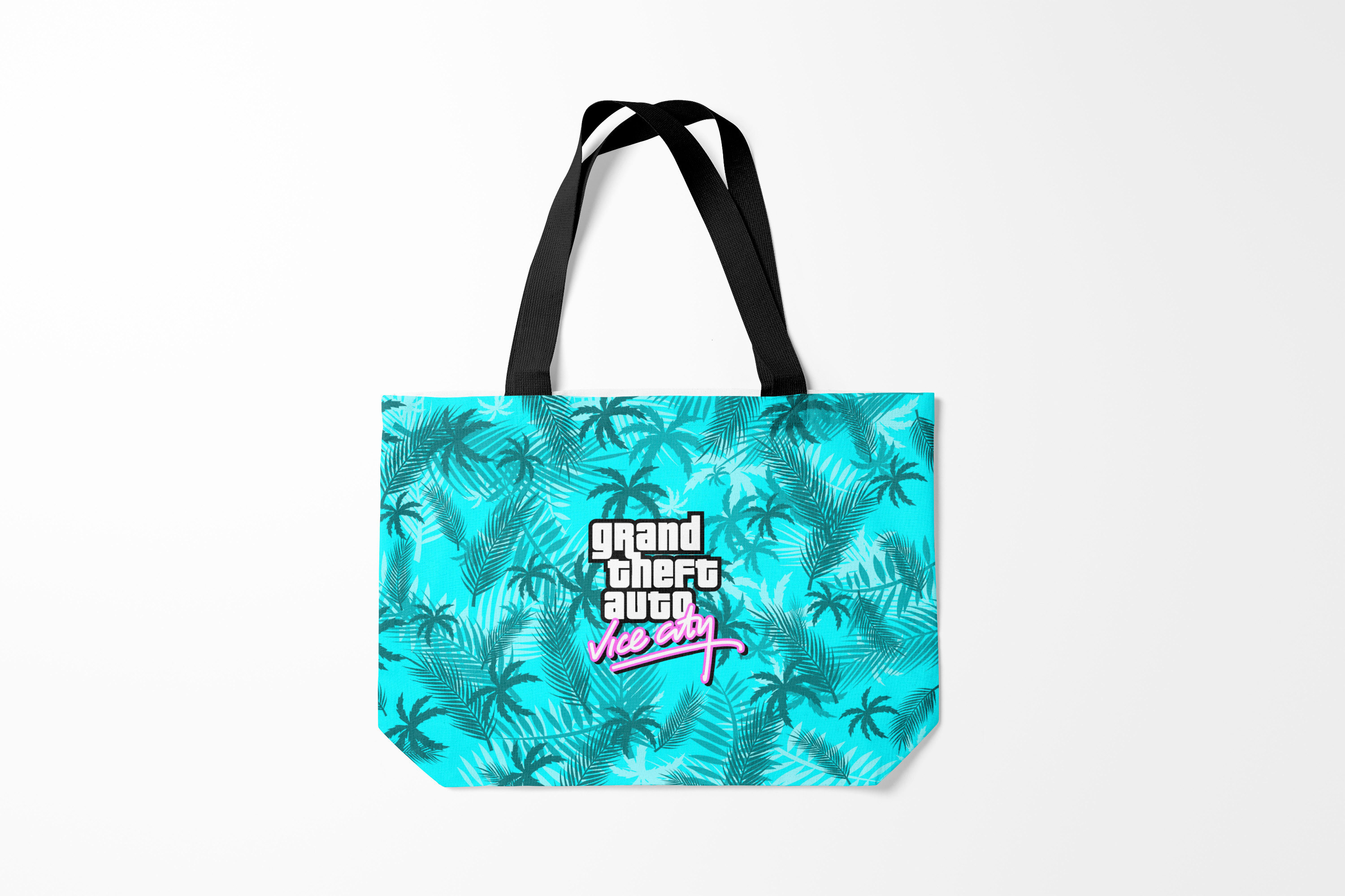 

Сумка шoппер унисекс Burnettie GTA VICE CITY, бирюзовый, GTA VICE CITY