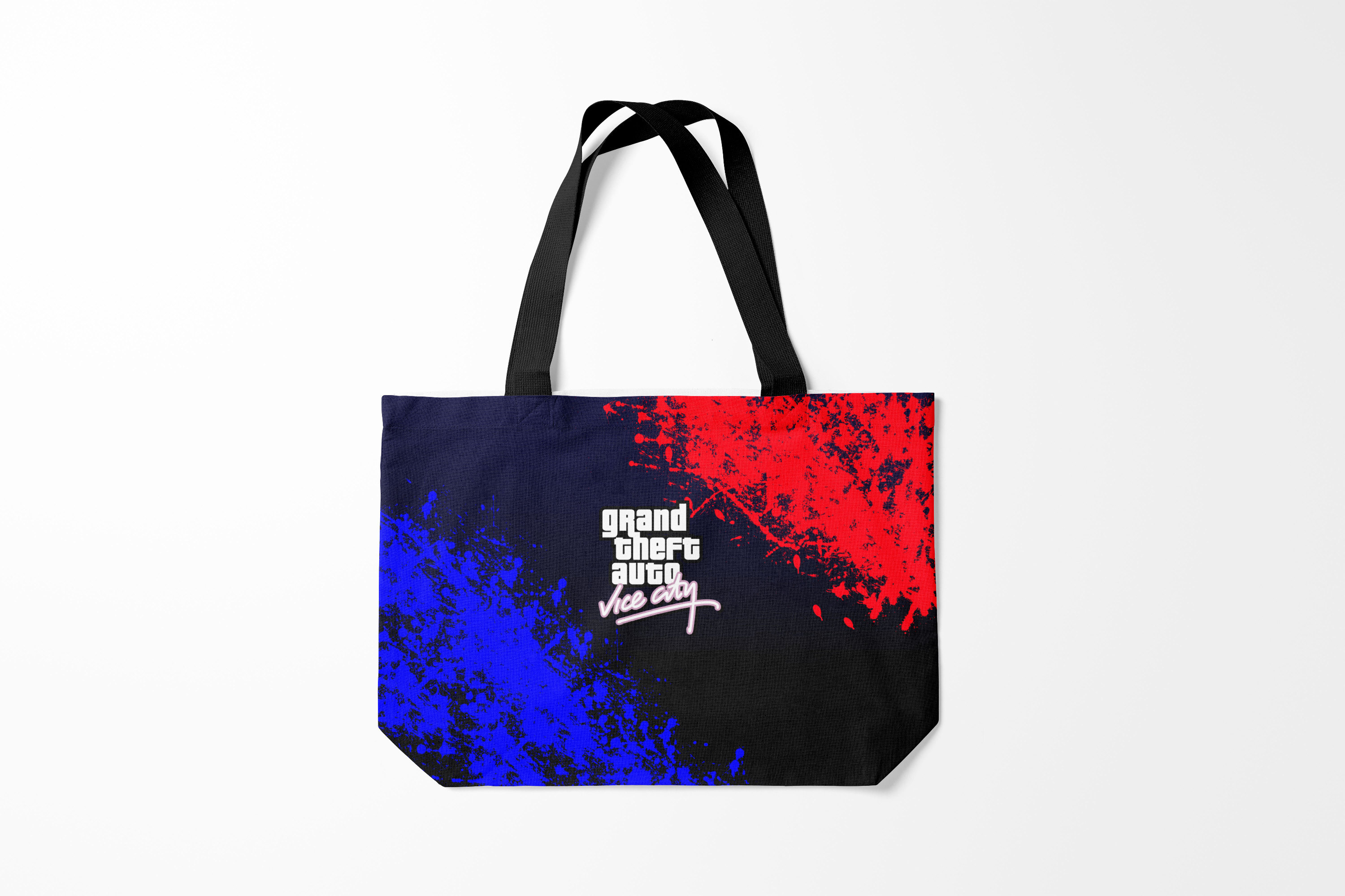 

Сумка шoппер унисекс Burnettie GTA Vice city, синий, GTA Vice city