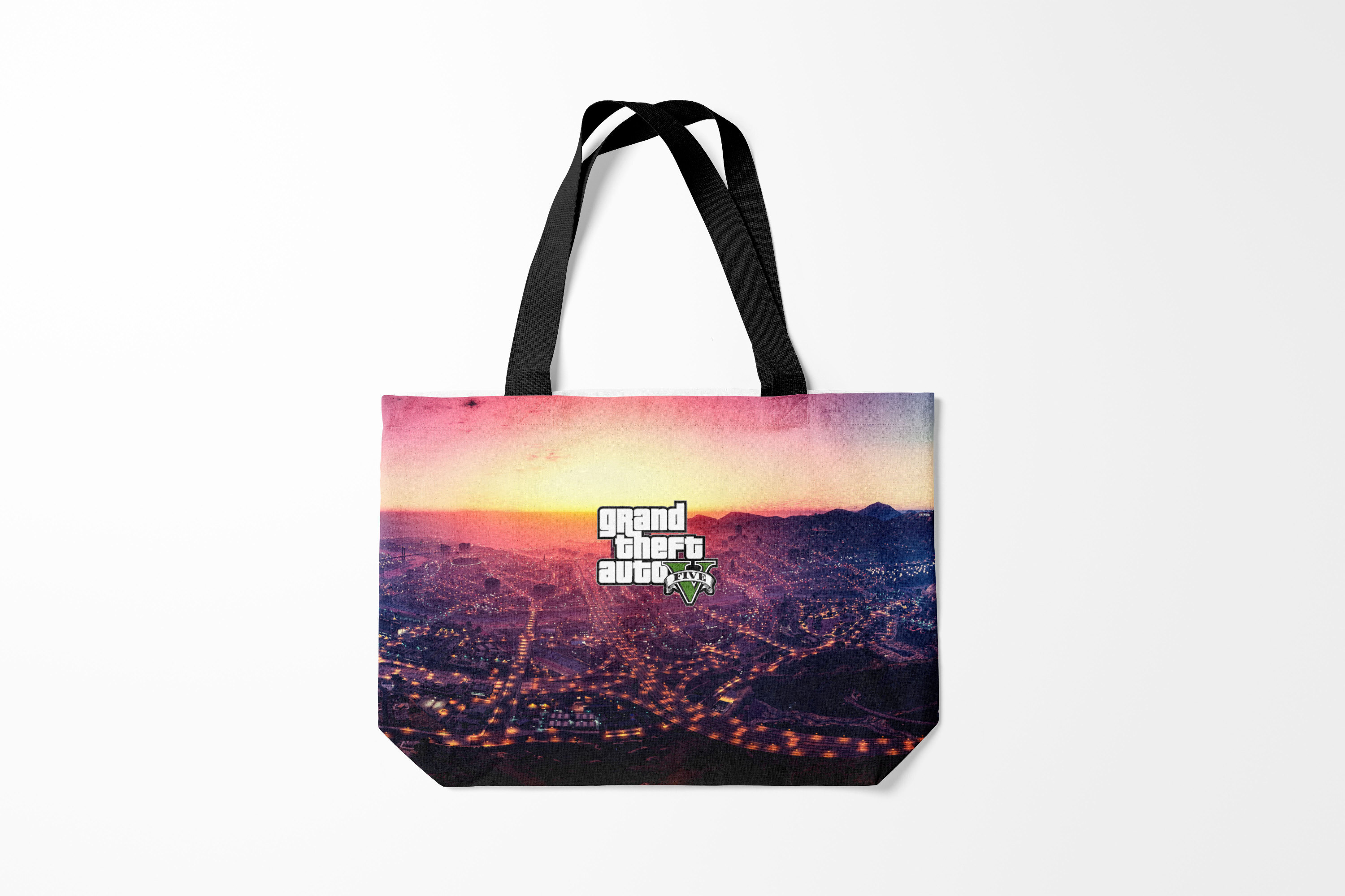 

Сумка шoппер унисекс Burnettie GTA V Five, фиолетовый, GTA V Five