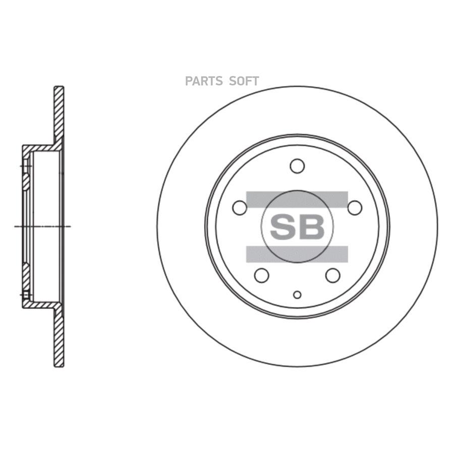 

Диск Тормозной Мазда/ Mazda 3 13- Задний D 265мм Sangsin brake арт. SD4422