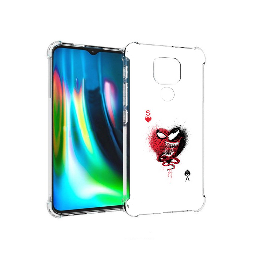 

Чехол MyPads Tocco для Motorola Moto E7 Plus Веном (PT155921.339.41), Прозрачный, Tocco