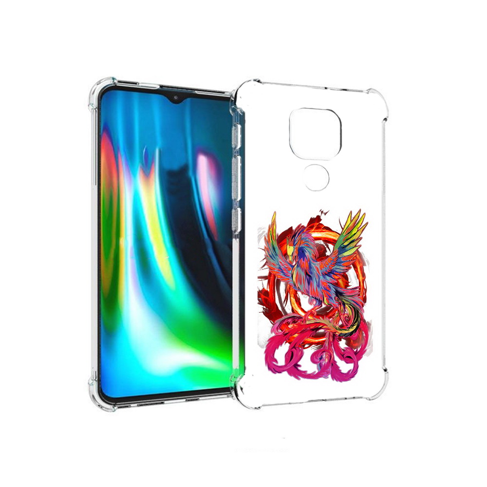Чехол MyPads Tocco для Motorola Moto E7 Plus красочный феникс (PT155921.339.414)
