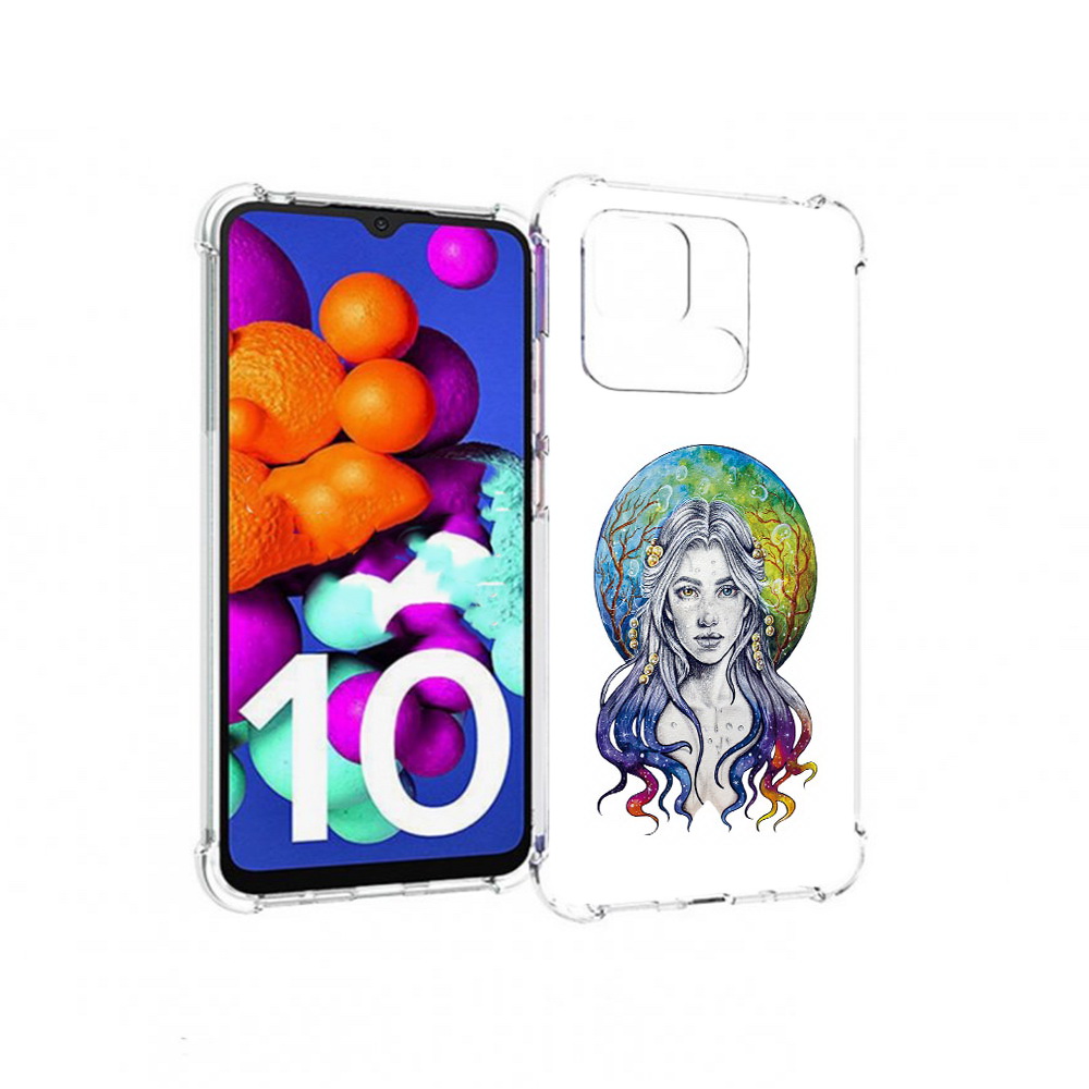 

Чехол MyPads Tocco для Xiaomi Redmi 10C девушка с красивыми волосами, Прозрачный, Tocco