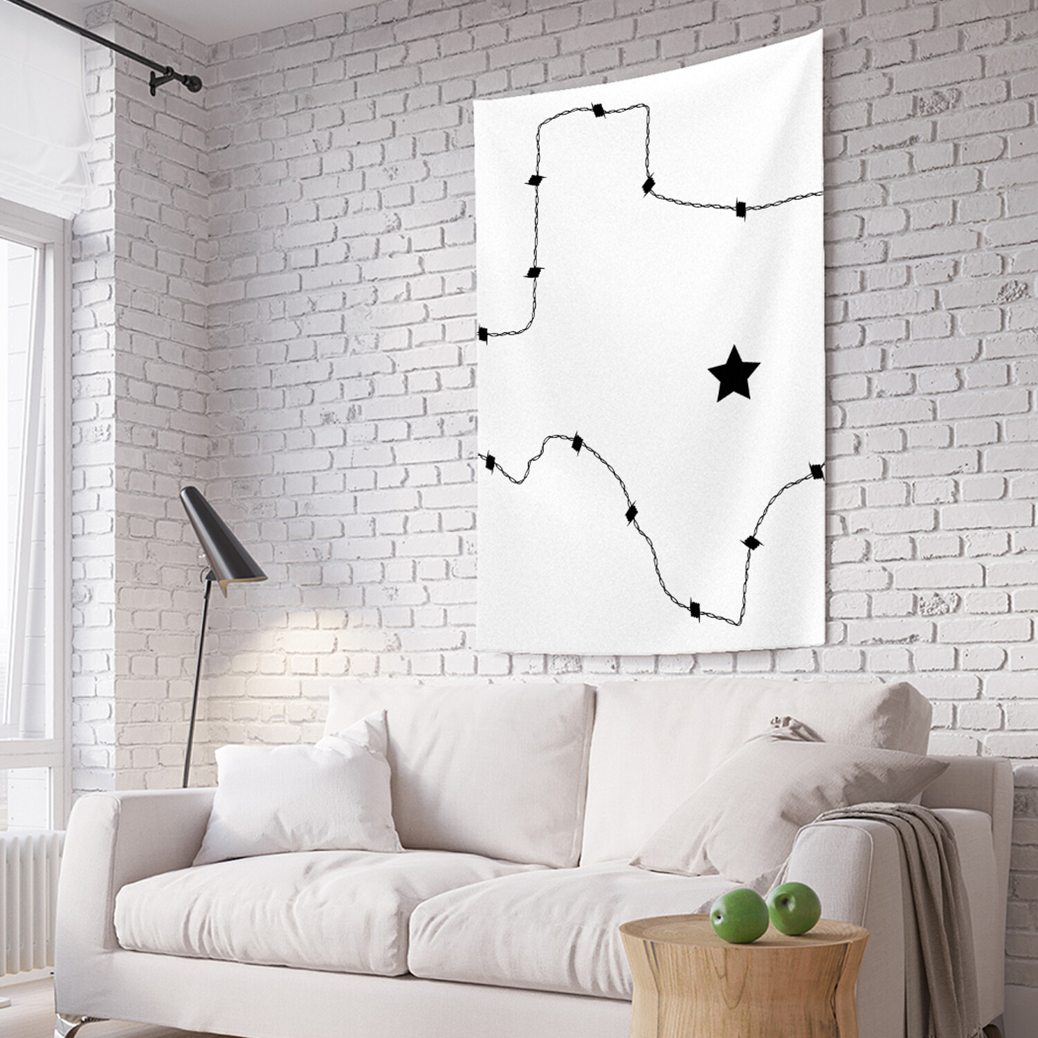 

Вертикальное фотопанно на стену JoyArty Карта Техаса 150x200 см, Карта Техаса