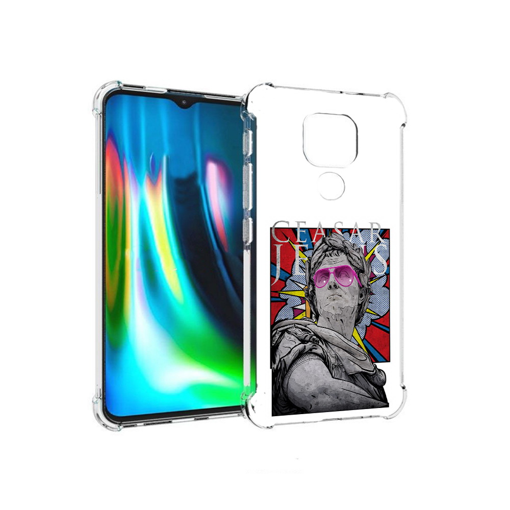 

Чехол MyPads Tocco для Motorola Moto E7 Plus крутая статуя свободы (PT155921.339.423), Прозрачный, Tocco