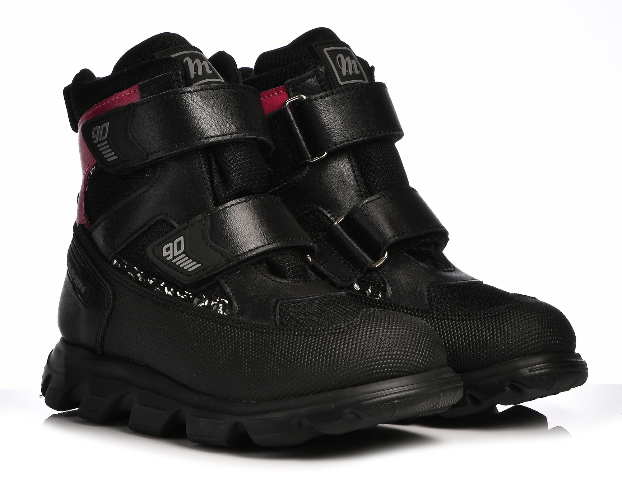 Ботинки Minimen для девочек, чёрные, размер 29, 2641-53-23B-04
