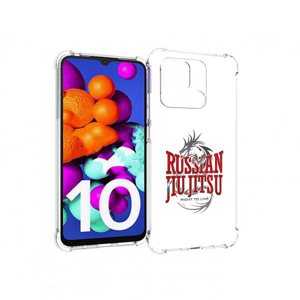 

Чехол MyPads Tocco для Xiaomi Redmi 10C джиу джитсу, Прозрачный, Tocco