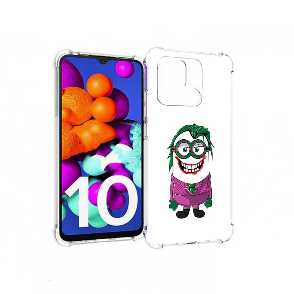 

Чехол MyPads Tocco для Xiaomi Redmi 10C джокер миньон, Прозрачный, Tocco
