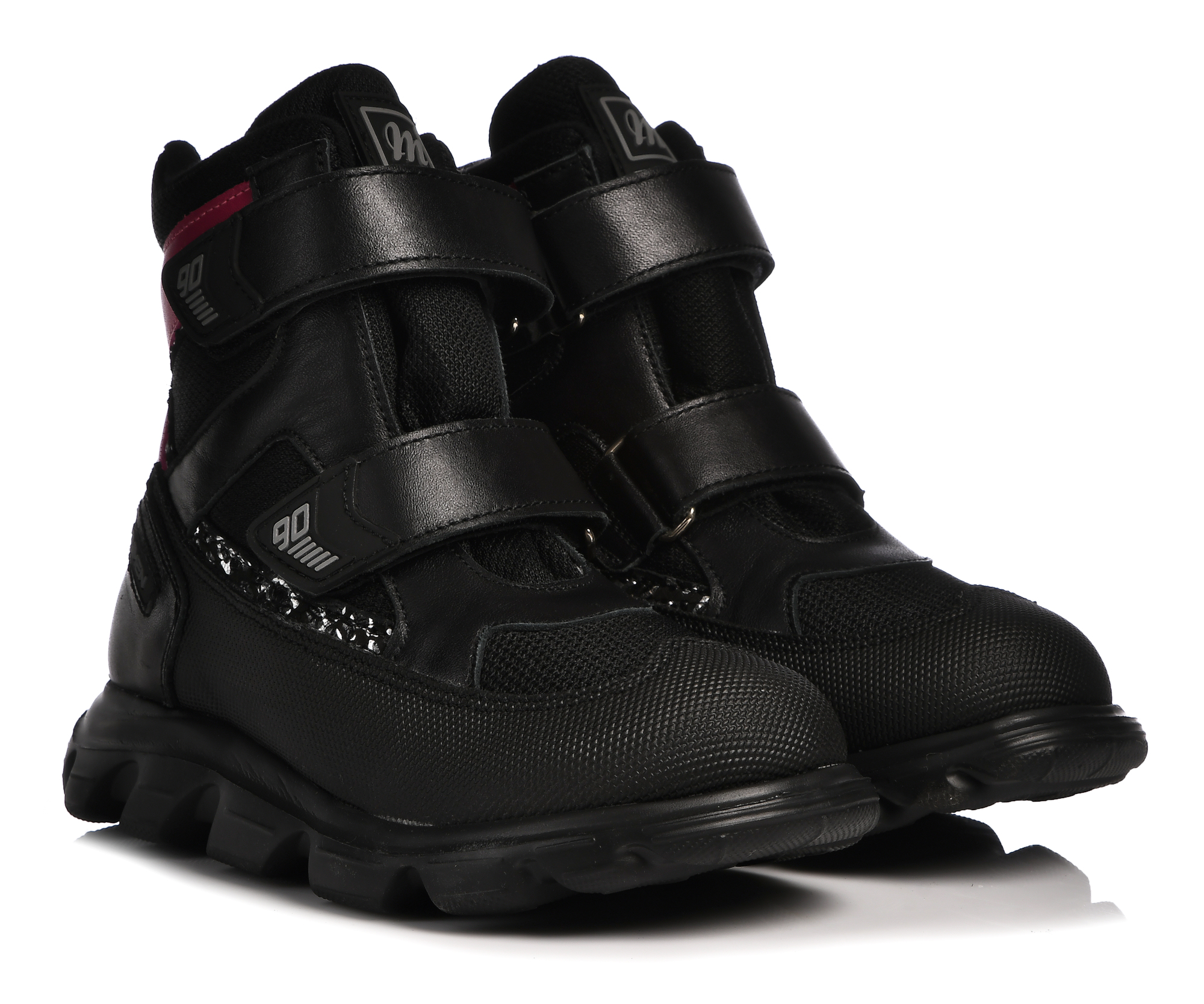 Ботинки Minimen для девочек, чёрные, размер 31, 2641-54-23B-04