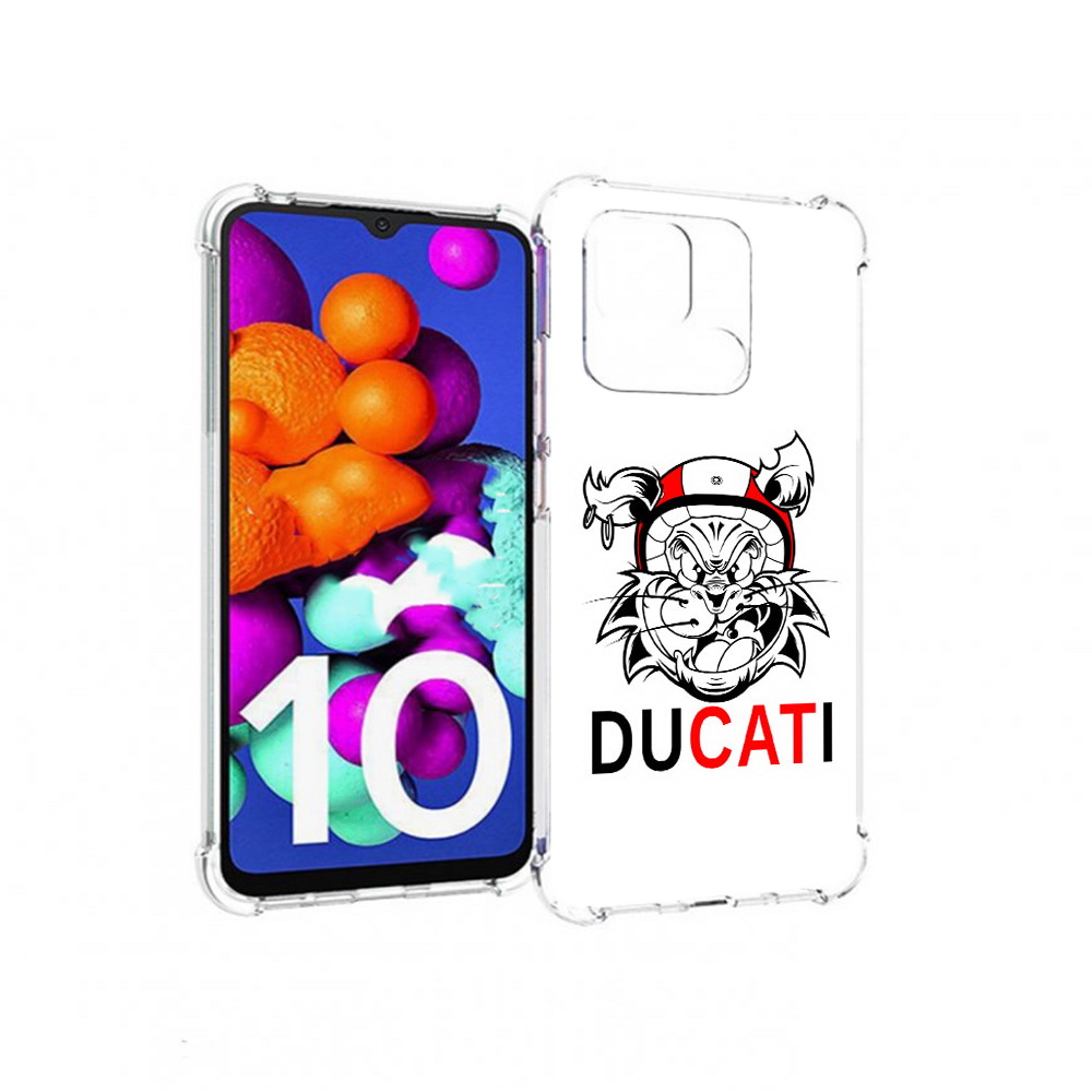 

Чехол MyPads Tocco для Xiaomi Redmi 10C дукати, Прозрачный, Tocco