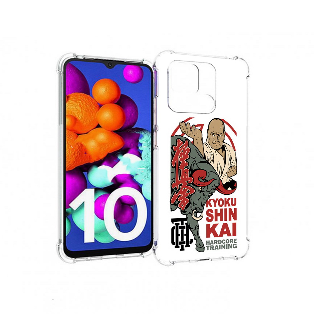 

Чехол MyPads Tocco для Xiaomi Redmi 10C единоборства рисунок, Прозрачный, Tocco