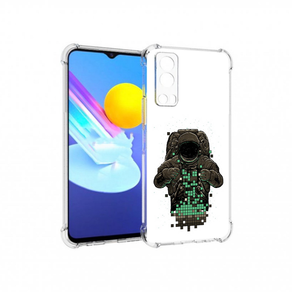 

Чехол MyPads Tocco для Vivo Z3 космонавт с пикселями (PT226973.411.394), Прозрачный, Tocco