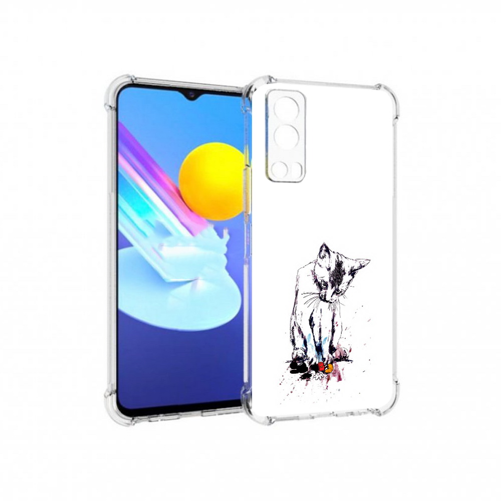 

Чехол MyPads Tocco для Vivo Z3 кот и микки (PT226973.411.399), Прозрачный, Tocco