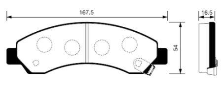 

Комплект тормозных колодок Sangsin brake SP2088
