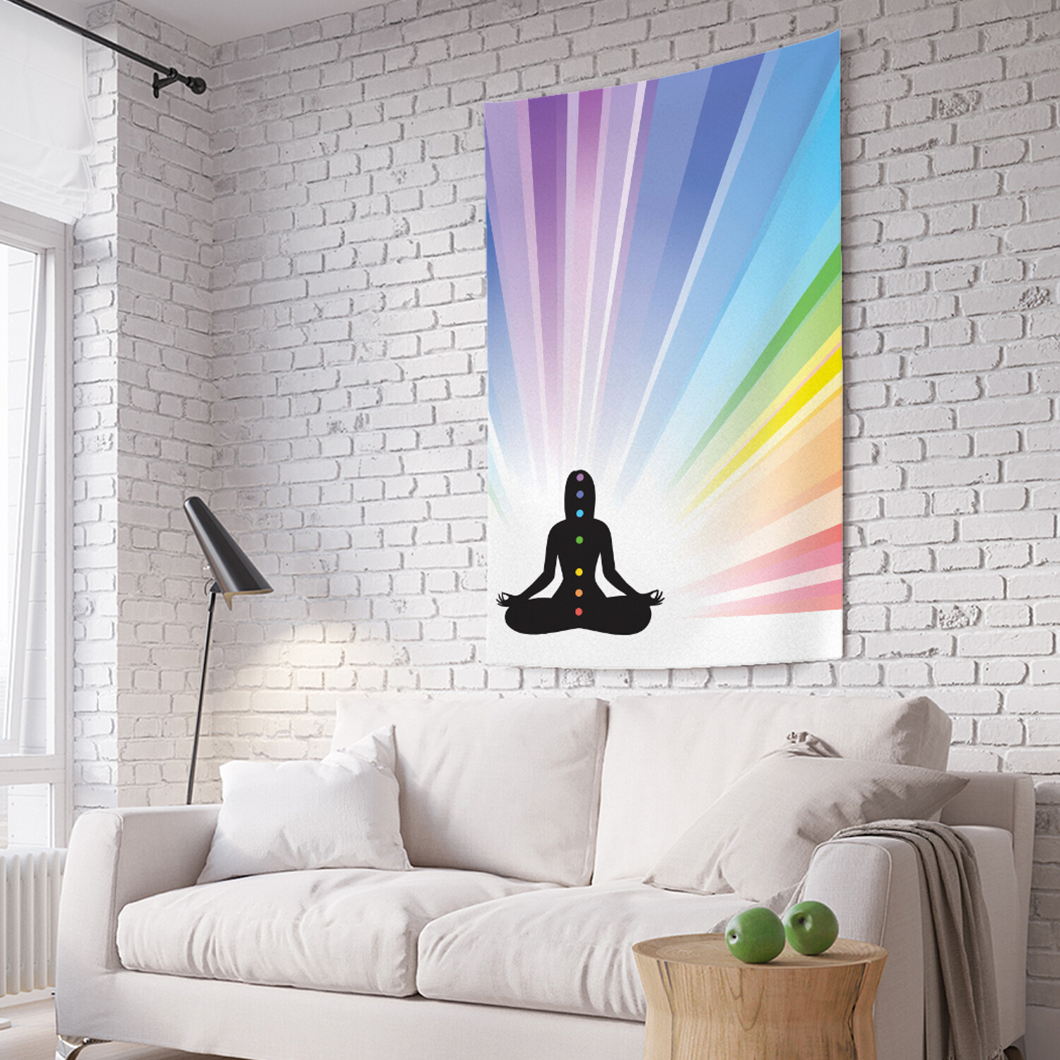 

Вертикальное фотопанно на стену JoyArty Радужная йога 150x200 см, Радужная йога