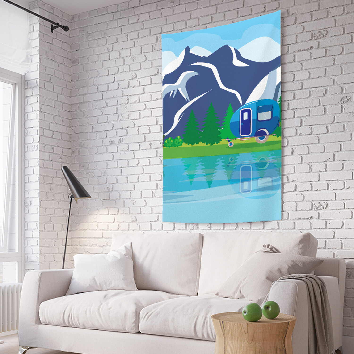 

Вертикальное фотопанно на стену JoyArty Домик в прицепе 150x200 см, Домик в прицепе