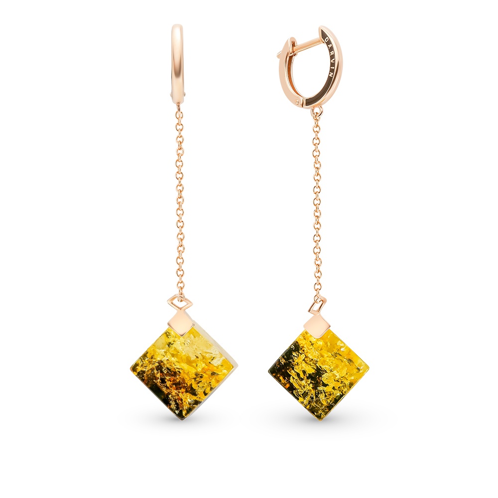 

Серьги из серебра с эмалью, янтарем 585Gold 702008461, 702008461