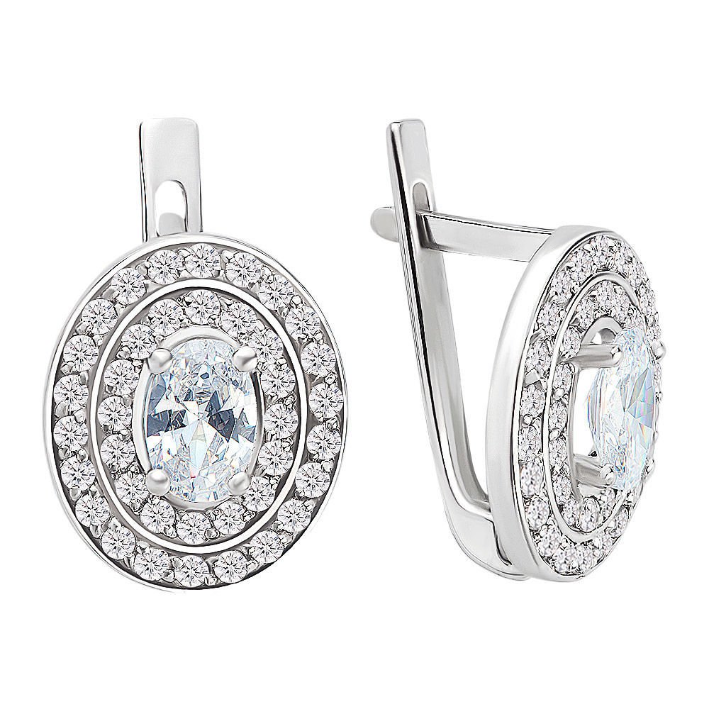 

Серьги из серебра с ювелирным стеклом 585Gold 702005033, 702005033