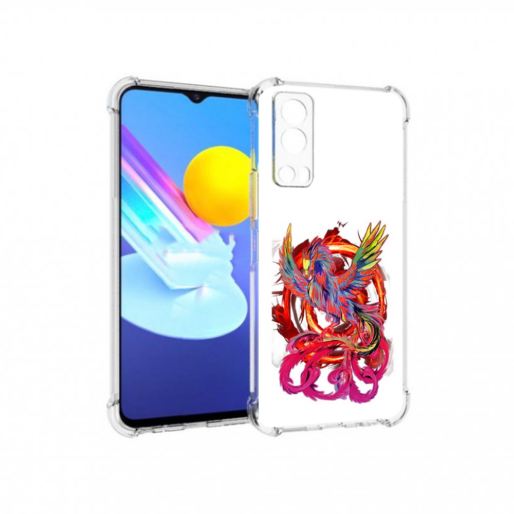 

Чехол MyPads Tocco для Vivo Z3 красочный феникс (PT226973.411.414), Прозрачный, Tocco
