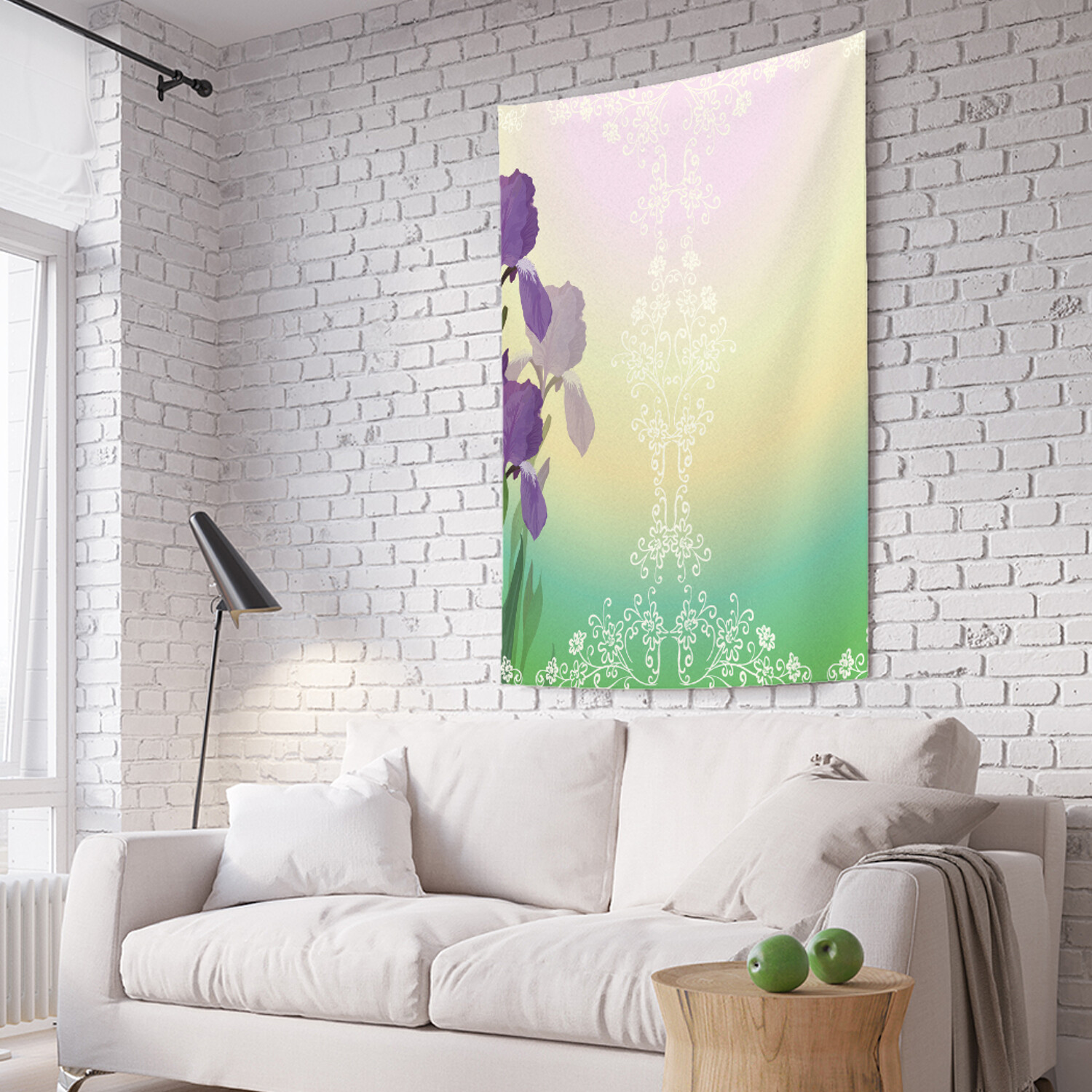 

Вертикальное фотопанно на стену JoyArty Цветущие ирисы 150x200 см, Цветущие ирисы