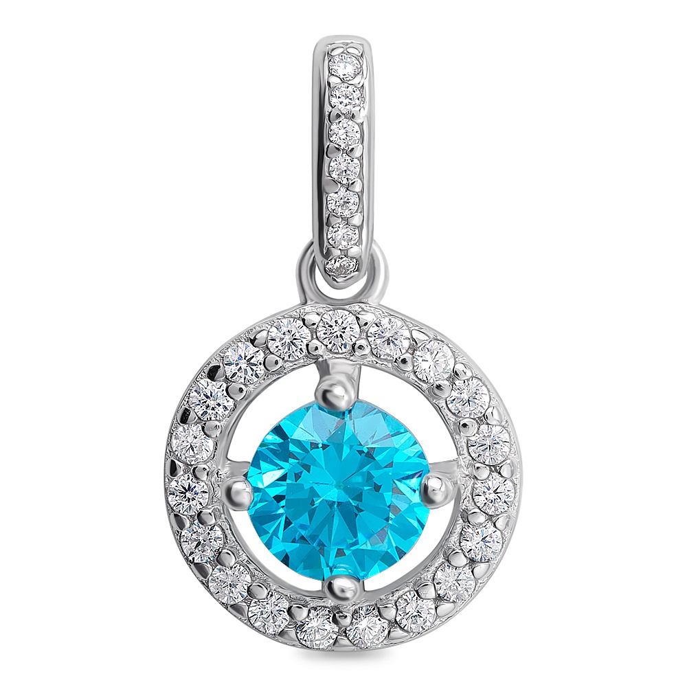 

Подвеска из серебра с фианитом 585Gold 703004293, 703004293