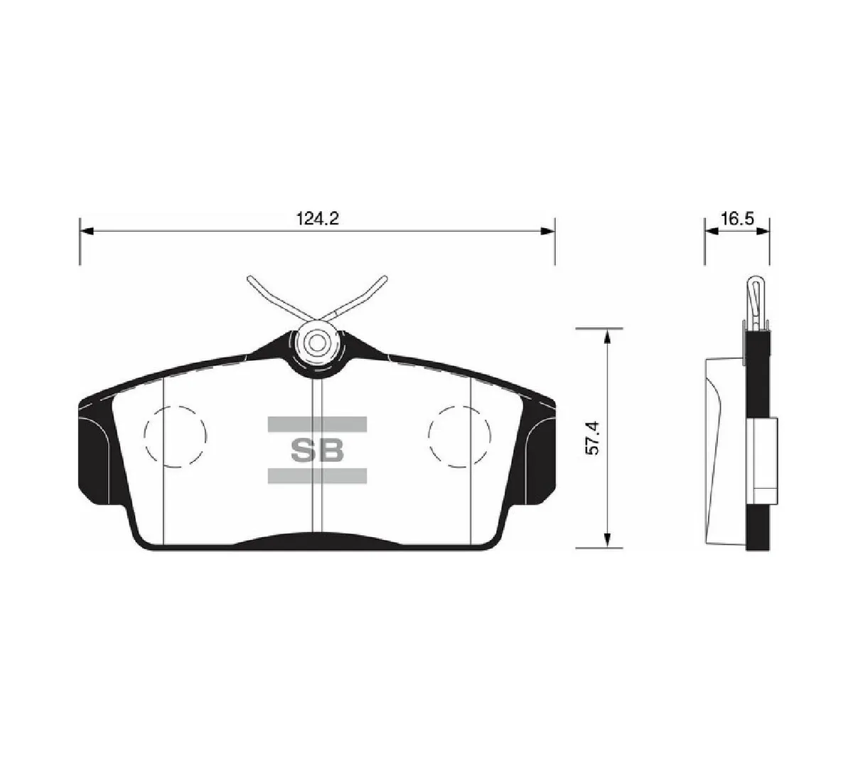 

Комплект тормозных колодок Sangsin brake SP1482