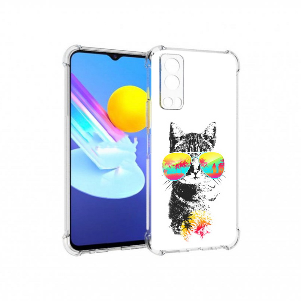 

Чехол MyPads Tocco для Vivo Z3 крутой кот (PT226973.411.425), Прозрачный, Tocco