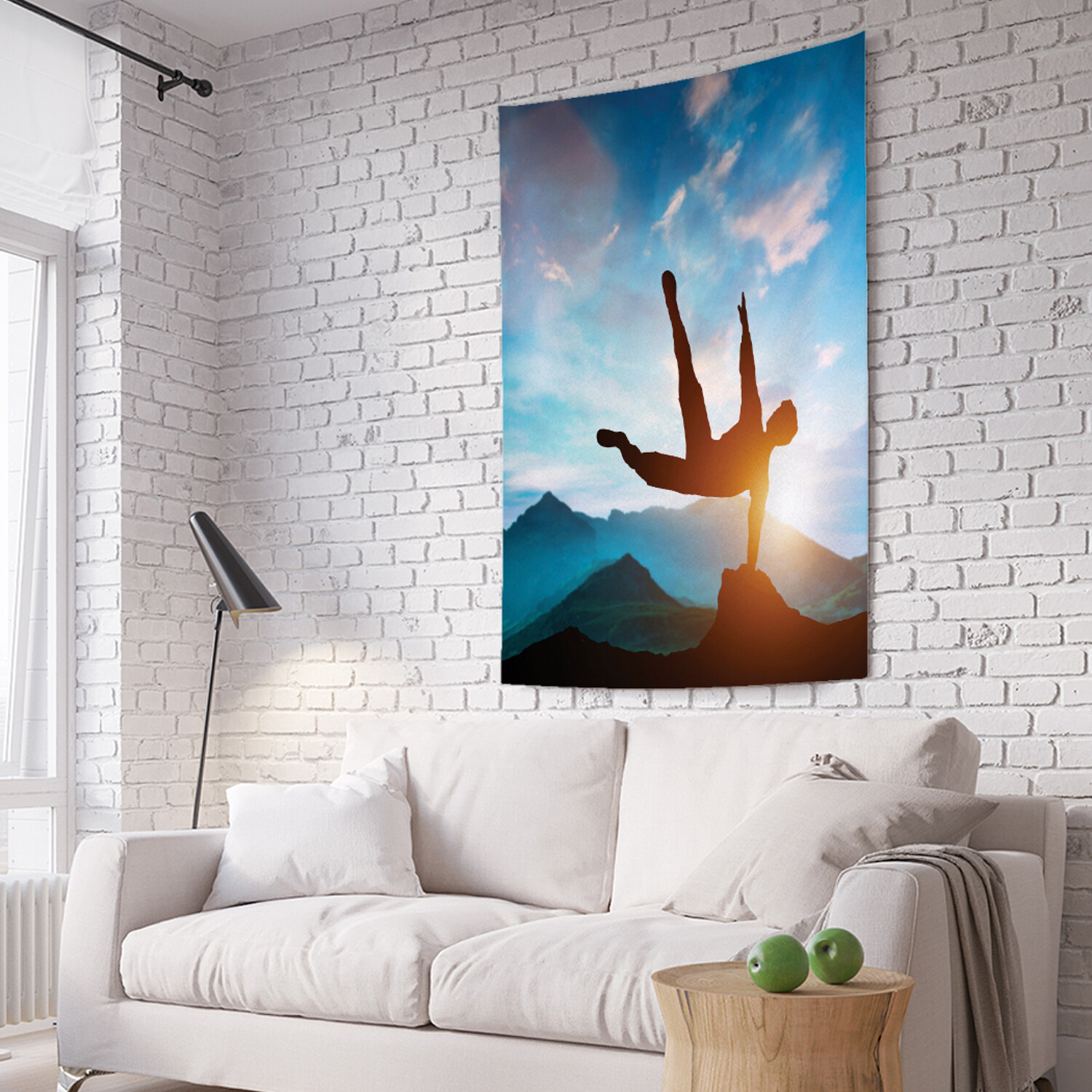 

Вертикальное фотопанно на стену JoyArty Гимнаст в горах 150x200 см, Гимнаст в горах