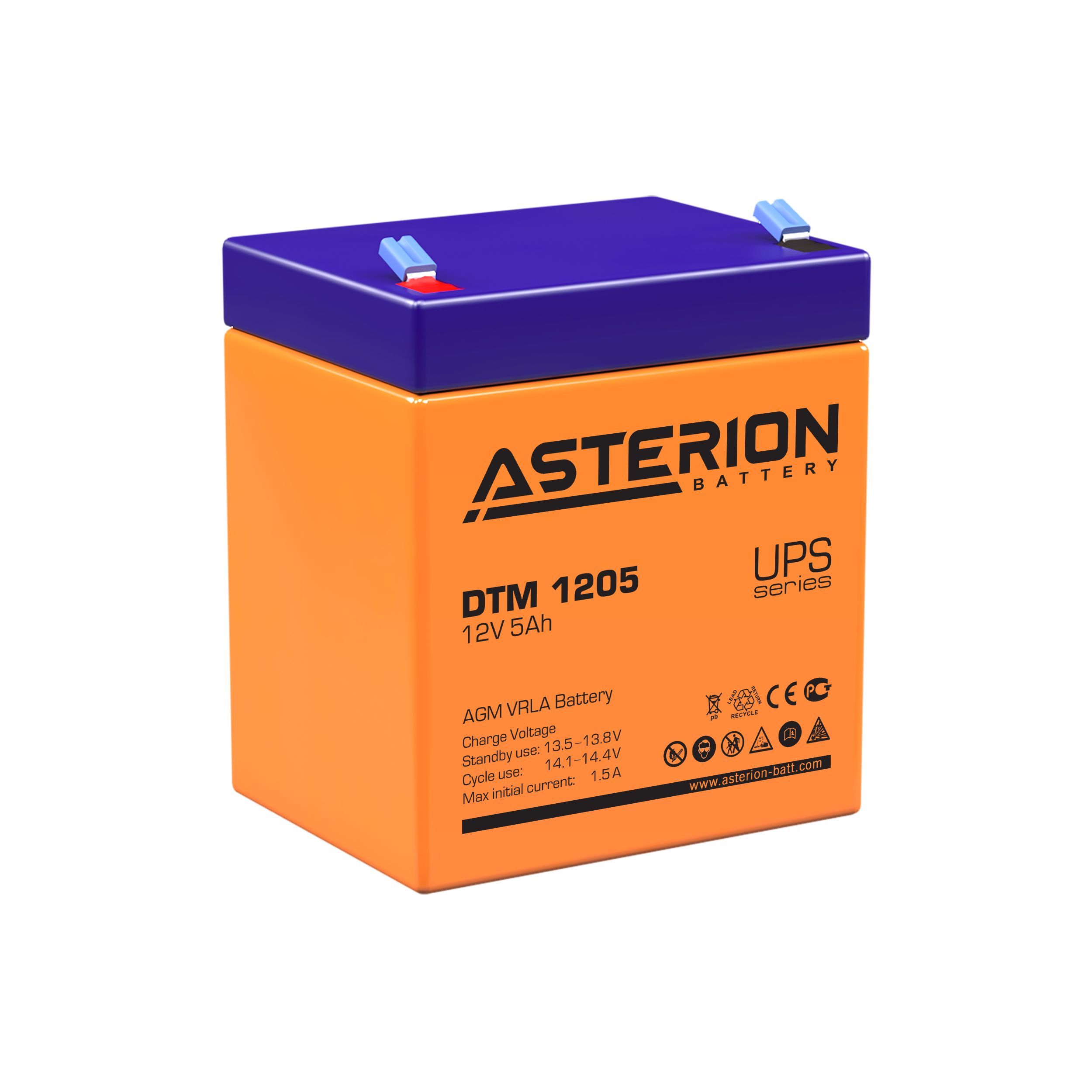 Аккумулятор для ИБП DELTA BATTERY Asterion 5 А/ч 12 В (ASTERION DTM 1205)