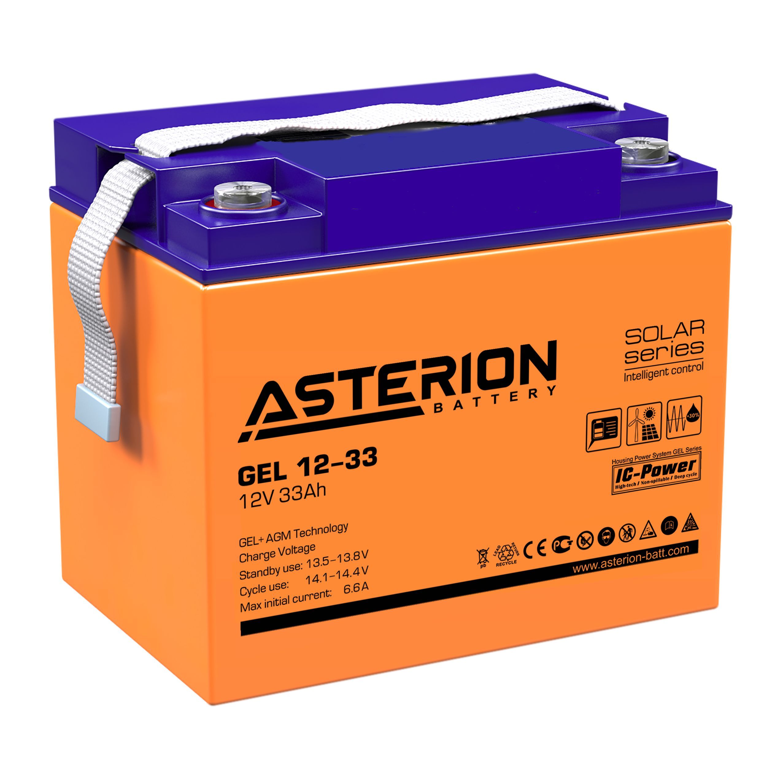 Аккумулятор для ИБП DELTA BATTERY Asterion 33.1 А/ч 12 В (ASTERION GEL 12-33 NDC)